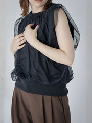 Chulle gather tops 【日本製】≪手洗い可能≫