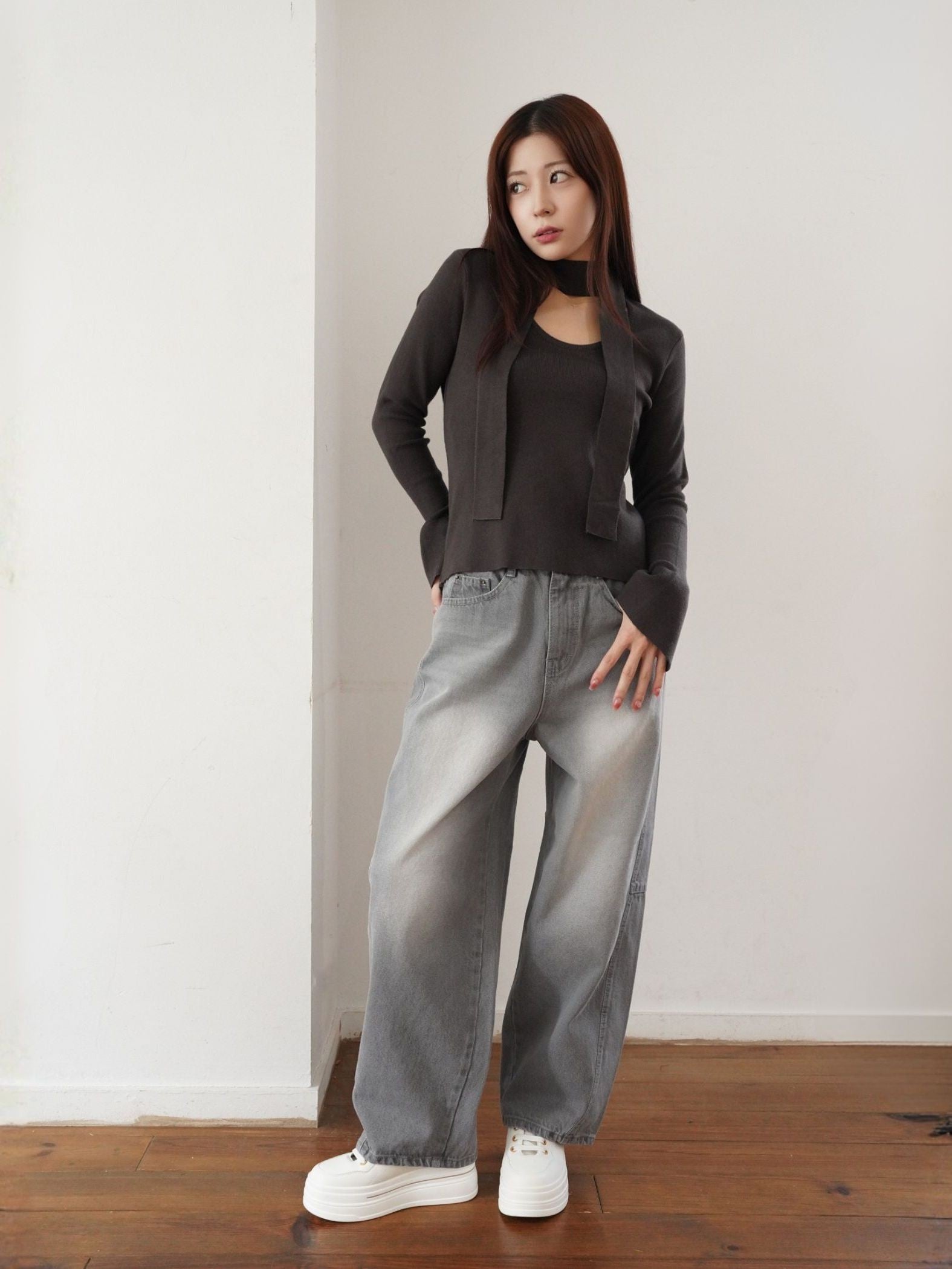 Barrel Curve Denim≪洗濯機で洗える≫