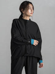 【新色追加】サーモサキソニーバックタックスキッパーブラウス≪洗濯機で洗える≫