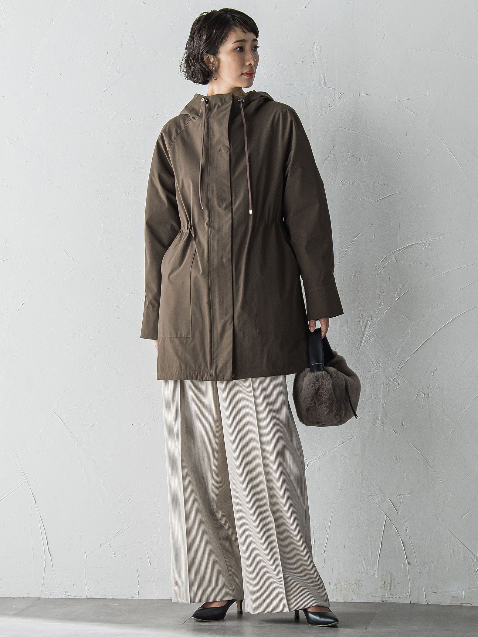 コーデュロイワイドパンツ≪洗濯機で洗える≫