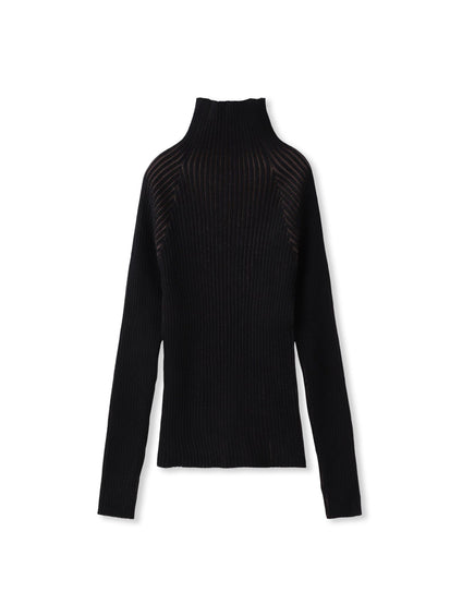 【WEB限定】プレーティングリブニットプルオーバー≪手洗い可能≫