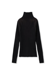 【WEB限定】プレーティングリブニットプルオーバー≪手洗い可能≫