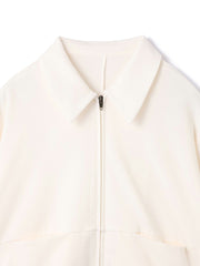 《予約販売》【ふんわり、きちんと。】ライトダンボールステンカラーブルゾン≪手洗い可能≫