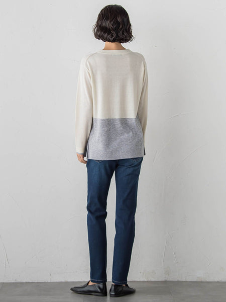 【大きいサイズ】ファインウールVネックニット