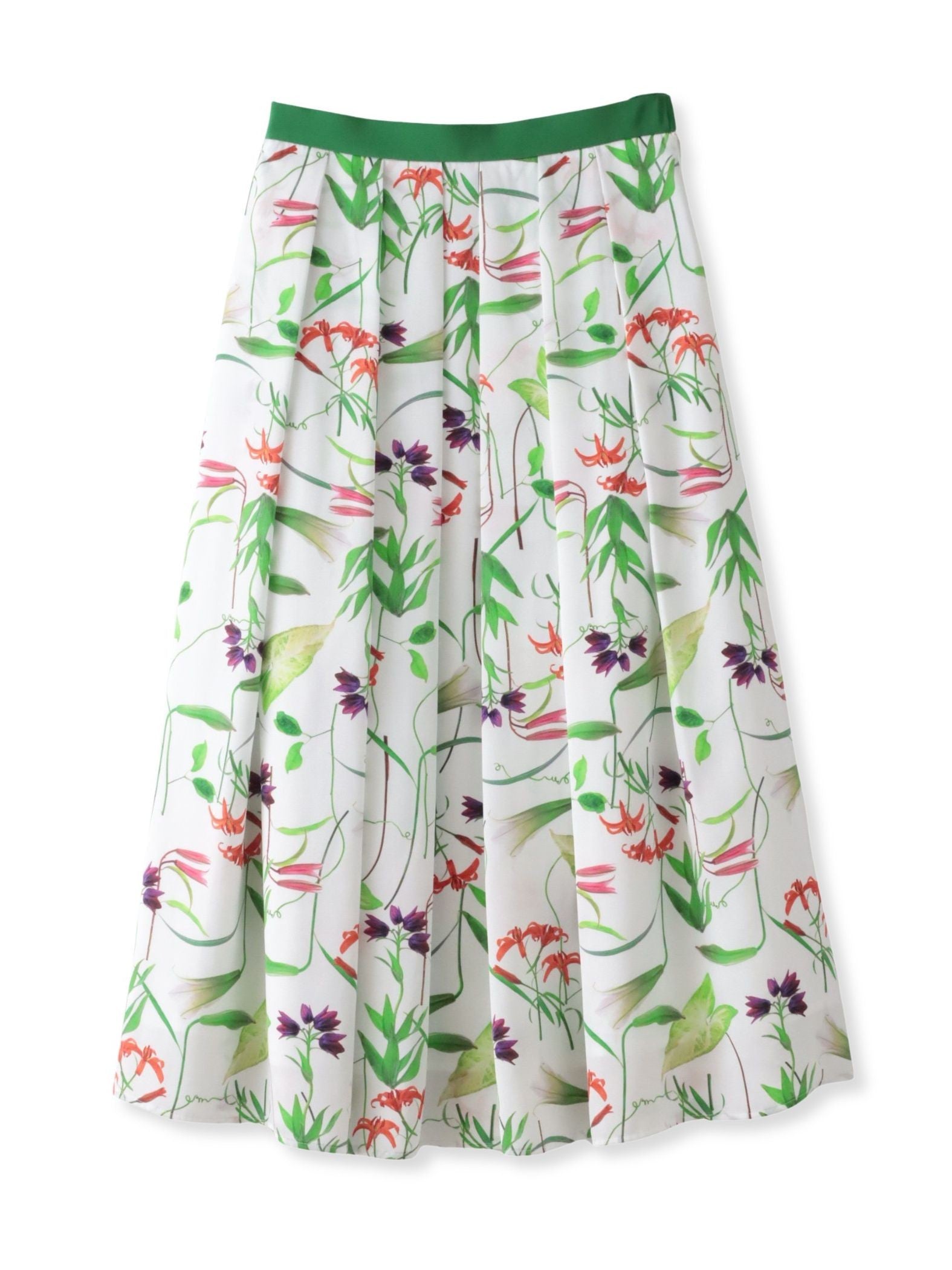 【KEITA KAWASAKI × Viaggio Bluコラボ】リリープリントスカート