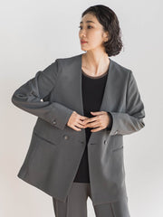 【大きいサイズ/カタログ掲載】ハイストレッチカルゼジャケット