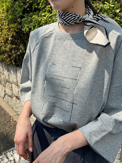 【WEB限定】箔ロゴカットソー≪手洗い可能≫