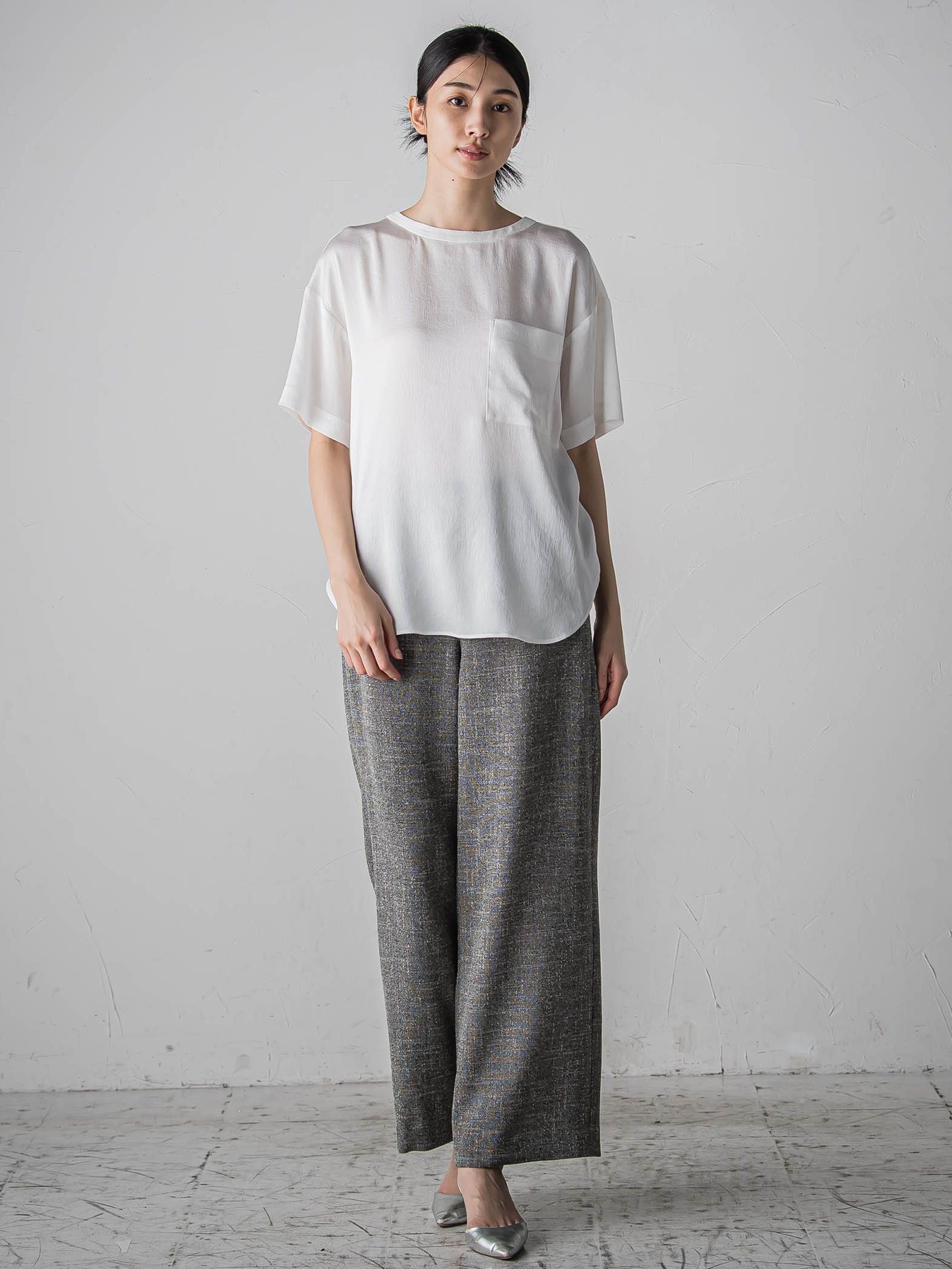 ノンウールツィードパンツ≪洗濯機で洗える/セットアップ対応≫