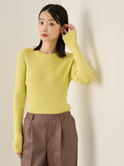 調温クルーネックニット≪手洗い可能≫