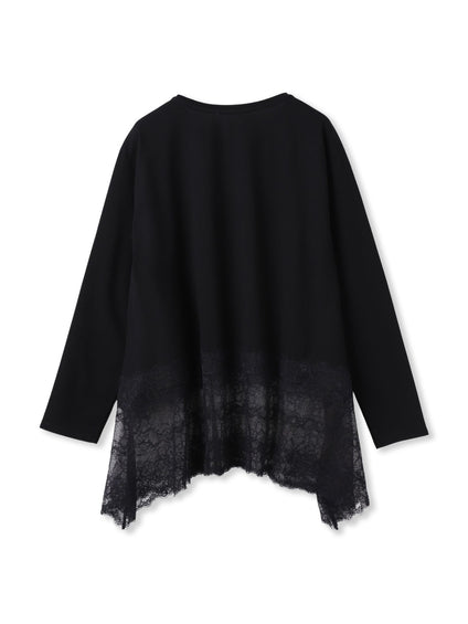 レースコンビカットソー