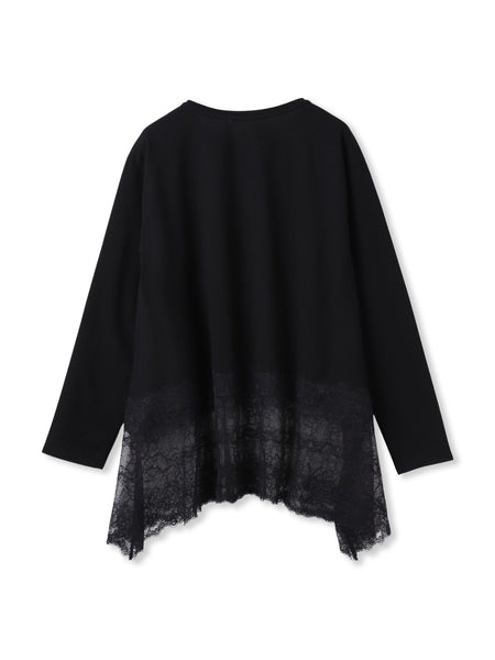 レースコンビカットソー