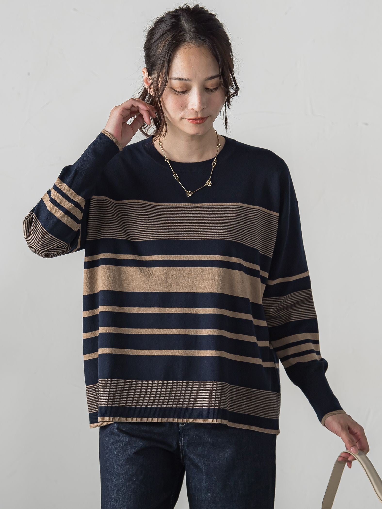 【WEB限定】ランダムボーダーニット≪11号あり/洗える≫