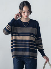 【WEB限定】ランダムボーダーニット≪11号あり/洗える≫