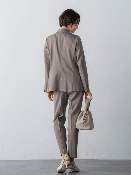 ツムギートストレッチテーパードパンツ≪セットアップ/洗える≫