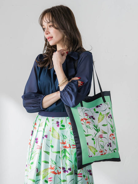 【KEITA KAWASAKI × Viaggio Bluコラボ】プリントトートバッグ