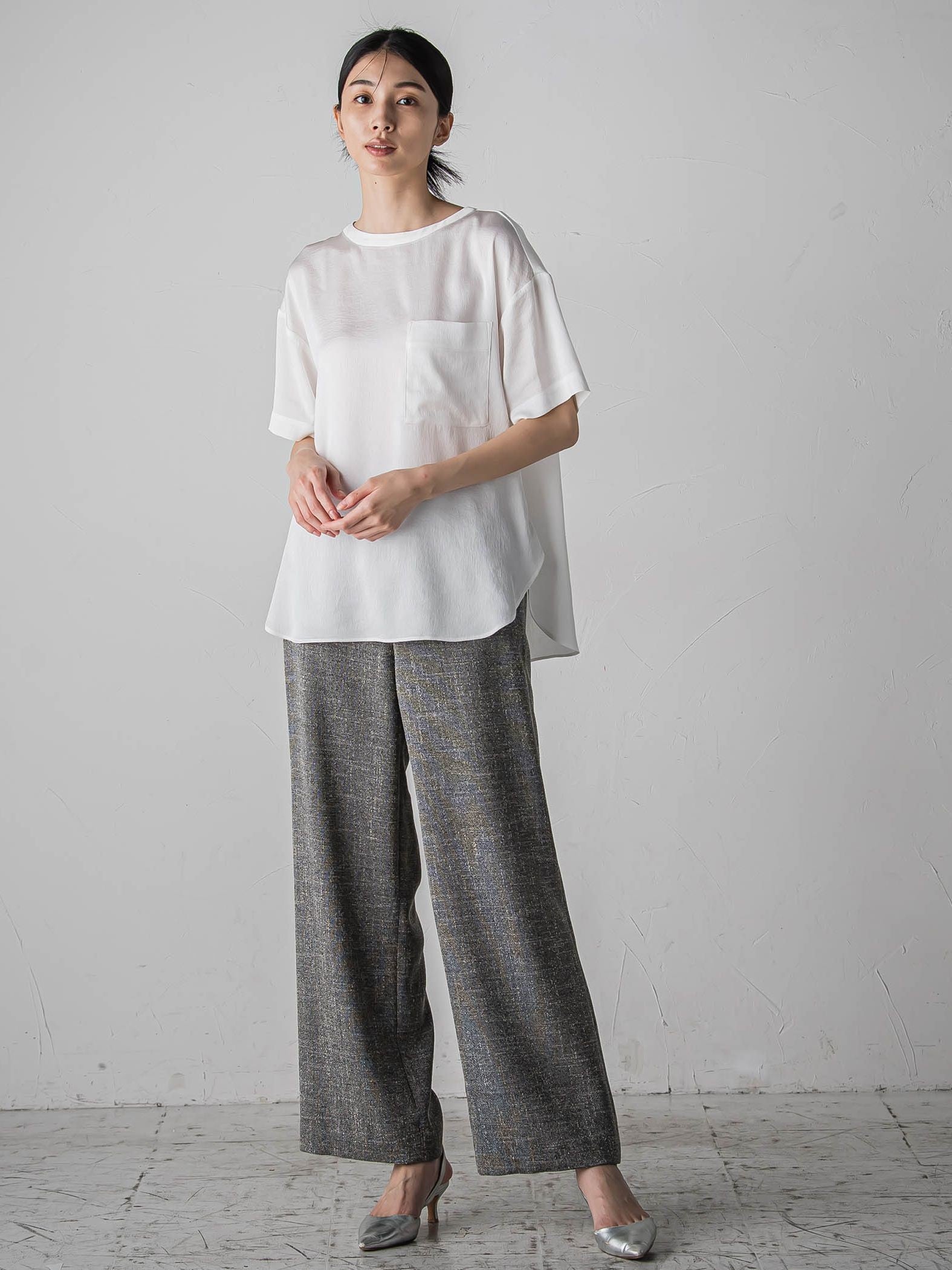 ノンウールツィードパンツ≪洗濯機で洗える/セットアップ対応≫