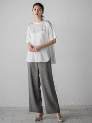 ノンウールツィードパンツ≪洗濯機で洗える/セットアップ対応≫