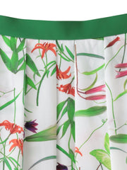 【KEITA KAWASAKI × Viaggio Bluコラボ】リリープリントスカート