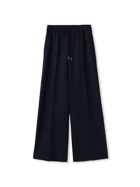 両面起毛ドロストワイドパンツ