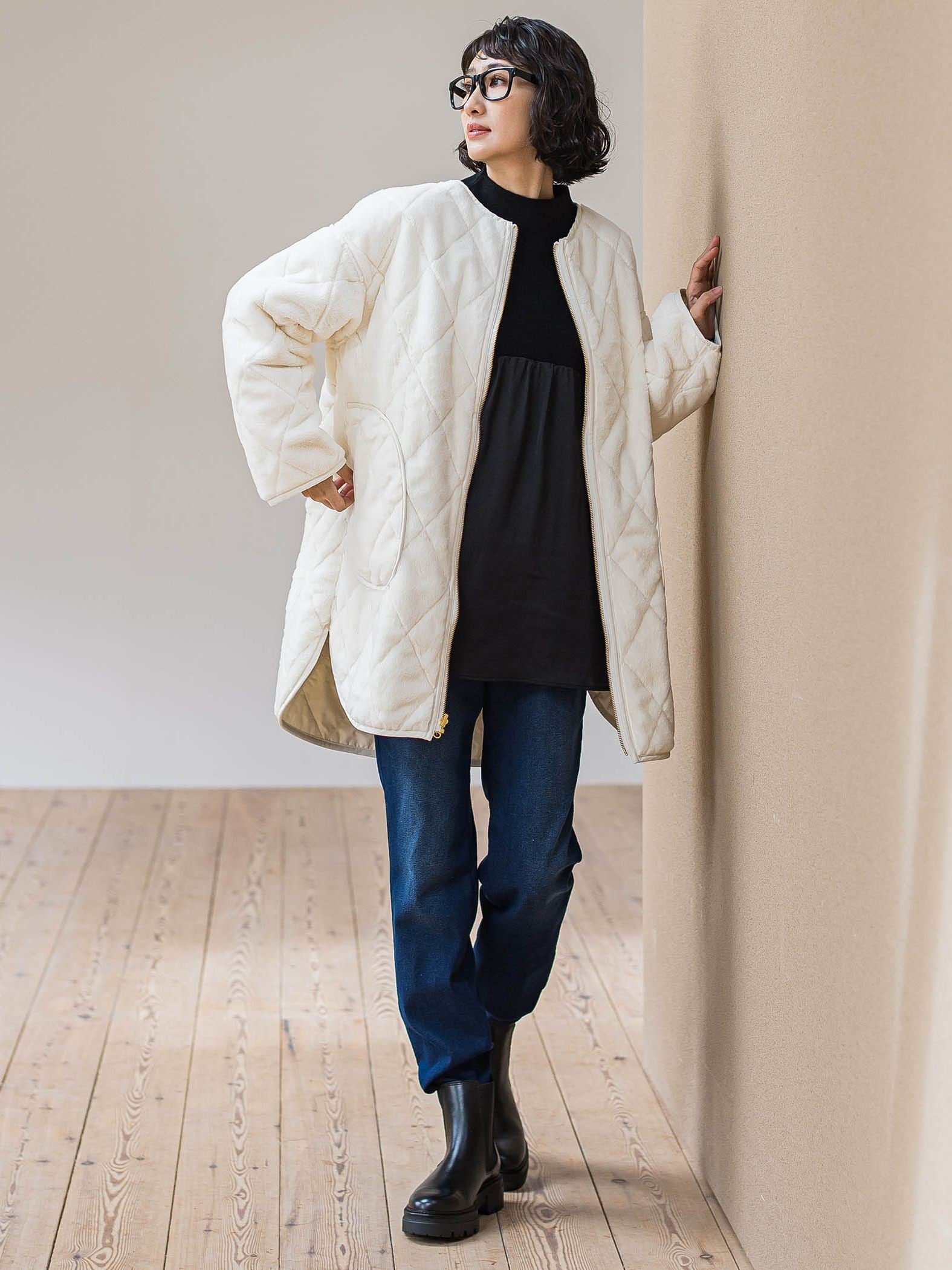 【WEB限定】”まるで毛布”どちらも主役リバーシブルアウター