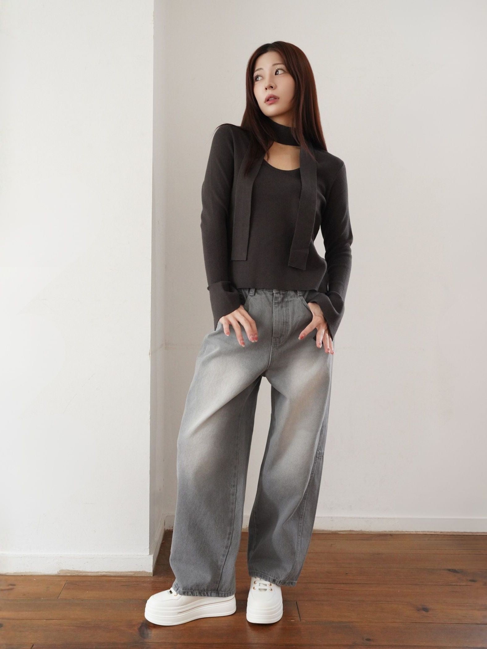 Barrel Curve Denim≪洗濯機で洗える≫