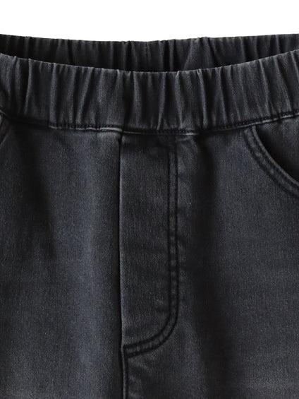 【WEB限定】”楽暖”あったか裏起毛スキニーデニム≪洗濯機で洗える≫