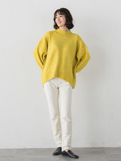 【WEB限定】”毎日頼れる”ゆったりモックネックニット