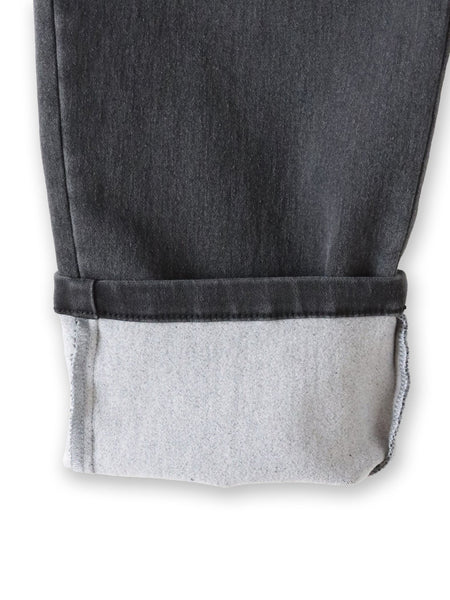 【WEB限定】”楽暖”あったか裏起毛スキニーデニム≪洗濯機で洗える≫