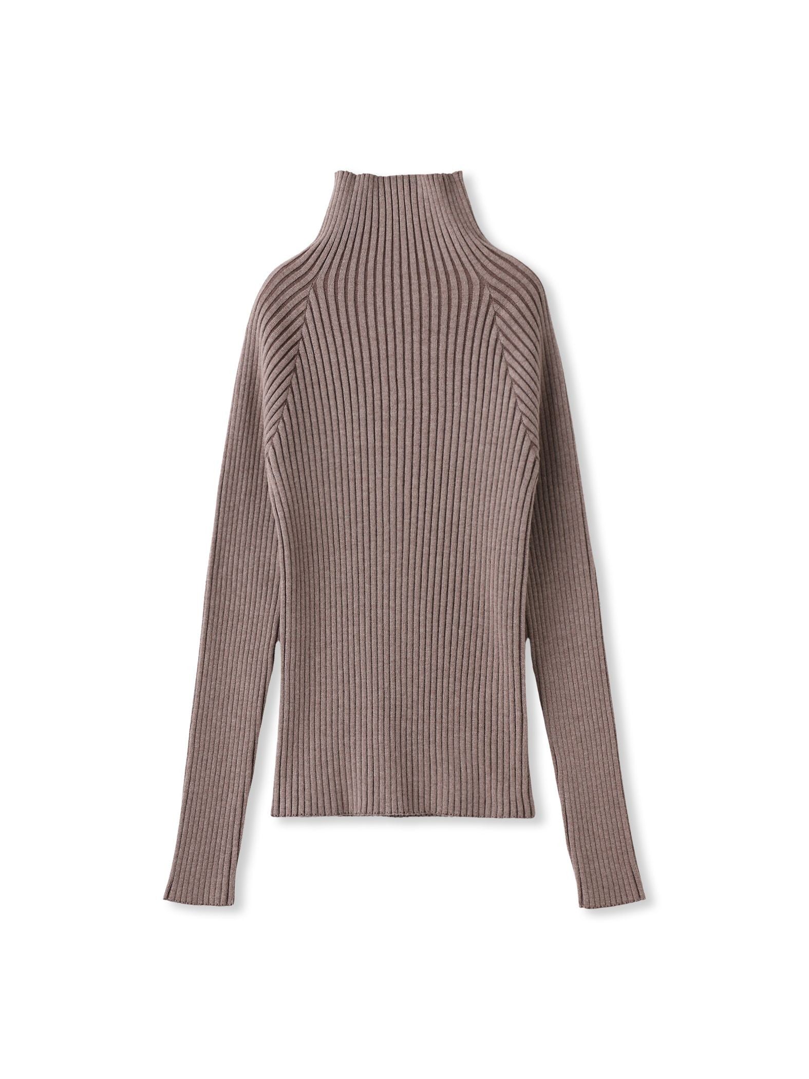 【WEB限定】プレーティングリブニットプルオーバー≪手洗い可能≫