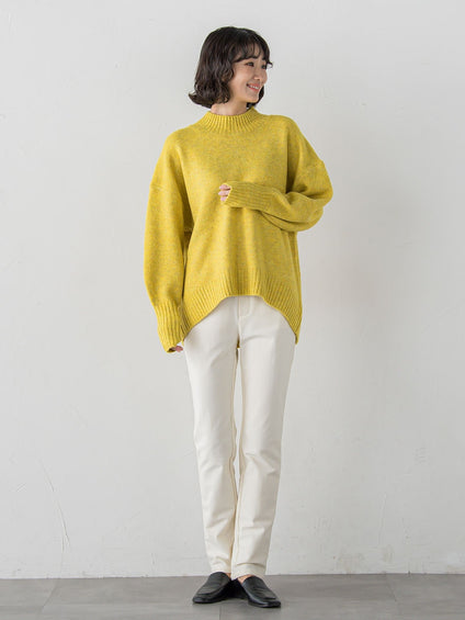 【WEB限定】”毎日頼れる”ゆったりモックネックニット