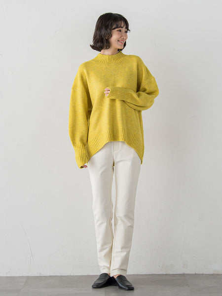 【WEB限定】”毎日頼れる”ゆったりモックネックニット