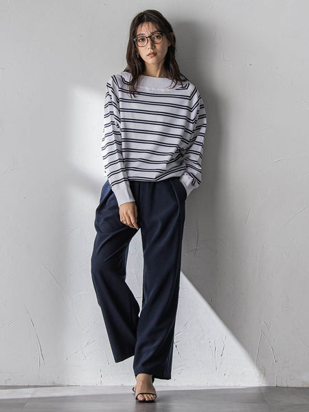 LEVITA Vネックドルマンニットプルオーバー