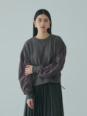 スイッチングドロストスウェットプルオーバー≪洗濯機で洗える≫