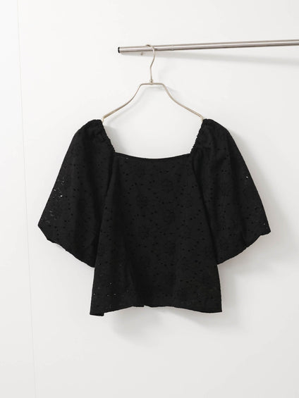 【SHIORI IRIE コラボ】2WAYオフショルレースブラウス≪手洗い可能≫