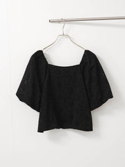 【SHIORI IRIE コラボ】2WAYオフショルレースブラウス≪手洗い可能≫