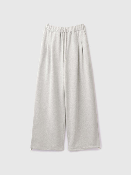 【着回し抜群】裏毛2タックパンツ