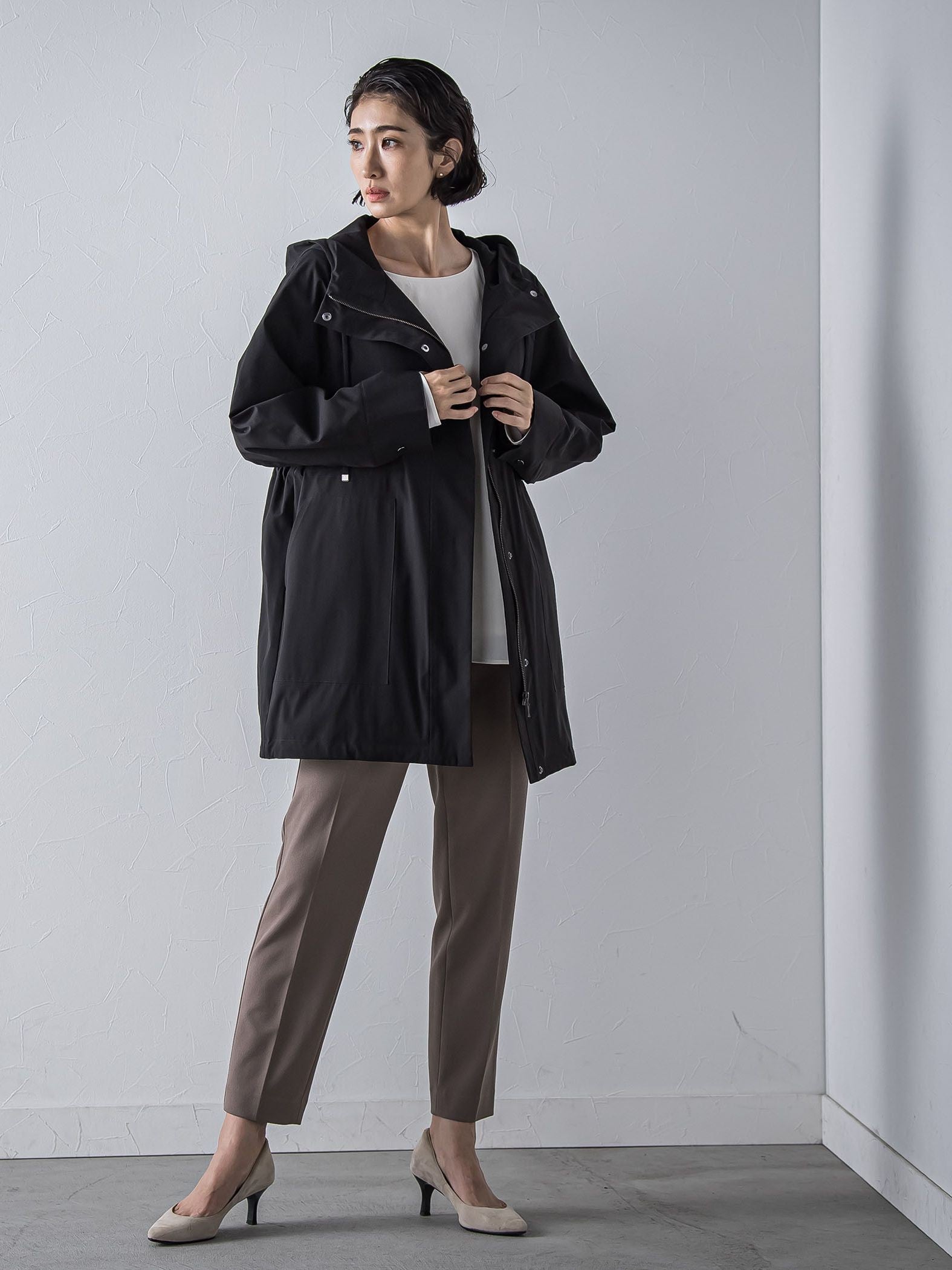 【大きいサイズ】【biyori/極】”着心地も美しさも”パーフェクトムーブパンツ≪洗濯機で洗える≫