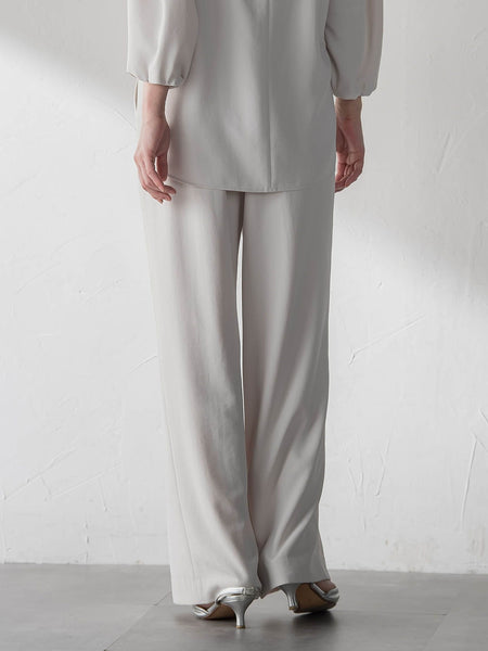 【カタログ掲載】キレイ×リラックス アムンゼンワイドパンツ≪接触冷感/UV/洗濯機で洗える≫