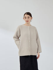 フェレットタッチWフェイスニットジャケット≪手洗い可能≫