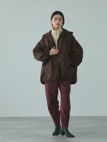 ボアライナー付きナイロンフーディブルゾン≪洗濯機で洗える≫