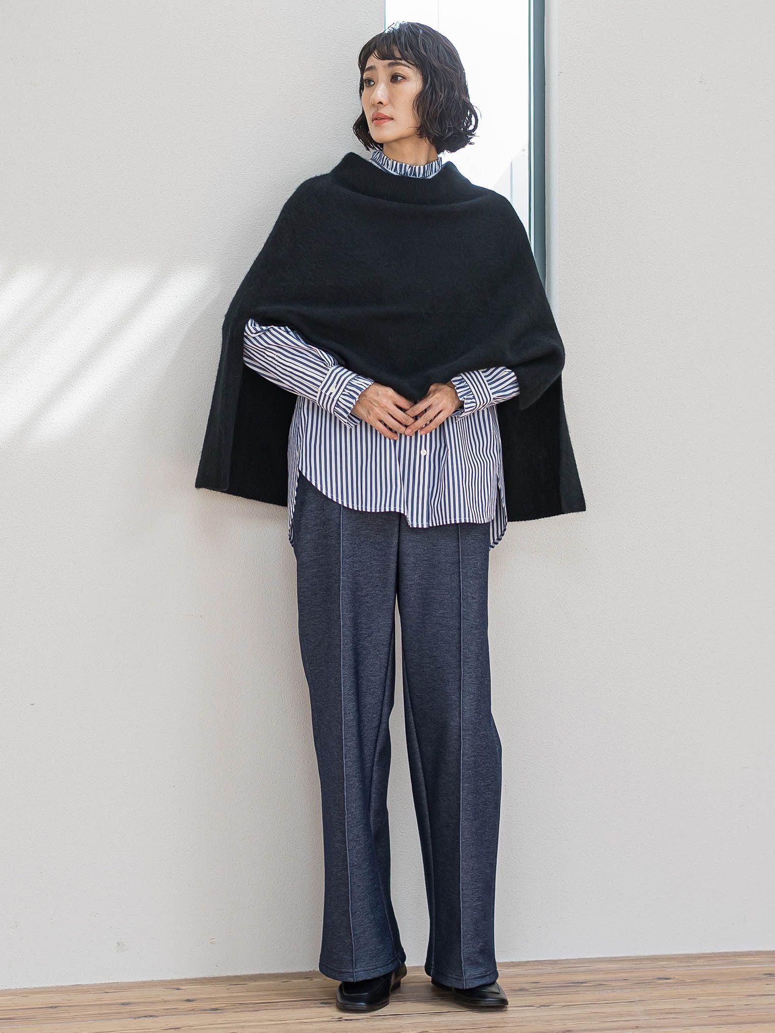 【大きいサイズ】ネックフリルブラウス