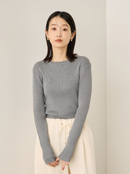 調温クルーネックニット≪手洗い可能≫