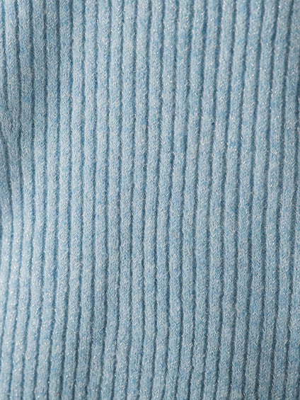 【WEB限定カラーあり】ラメボトルネックプルオーバー≪手洗い可能≫