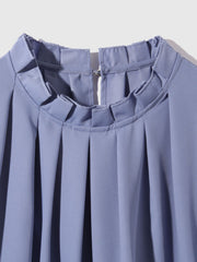 エステールギャバジンハイネックブラウス≪手洗い可能≫