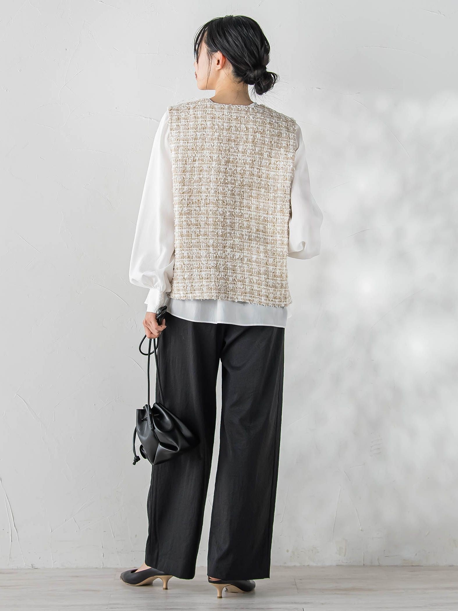 カミュツィードベストブラウス