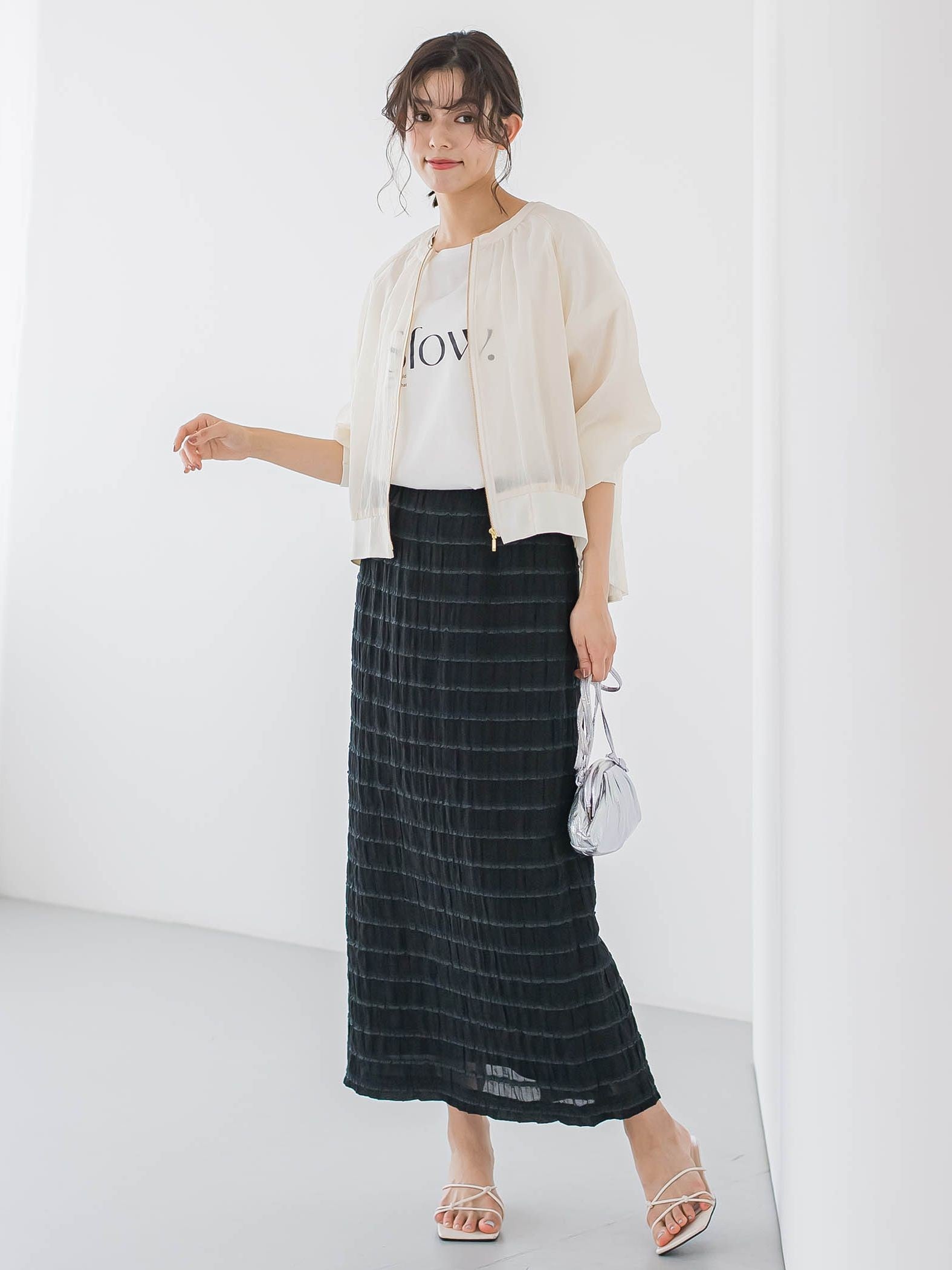ドライタッチコットンロゴTシャツ≪洗濯機で洗える≫