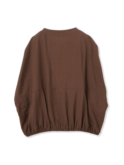 【WEB限定】スリットスリーブノーカラーブルゾン≪手洗い可能≫