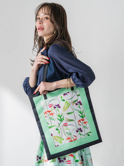 【KEITA KAWASAKI × Viaggio Bluコラボ】プリントトートバッグ