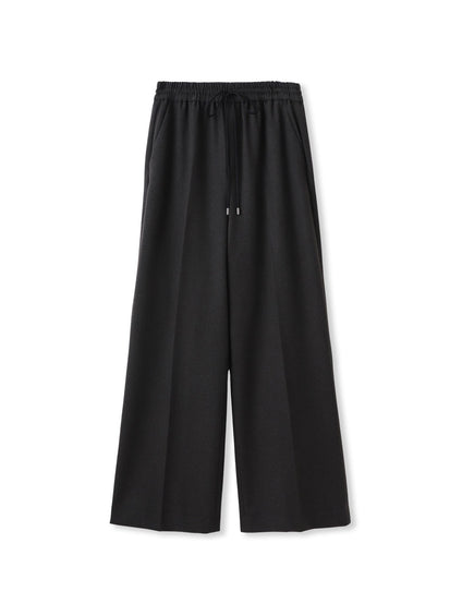 両面起毛ドロストワイドパンツ