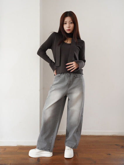 Barrel Curve Denim≪洗濯機で洗える≫